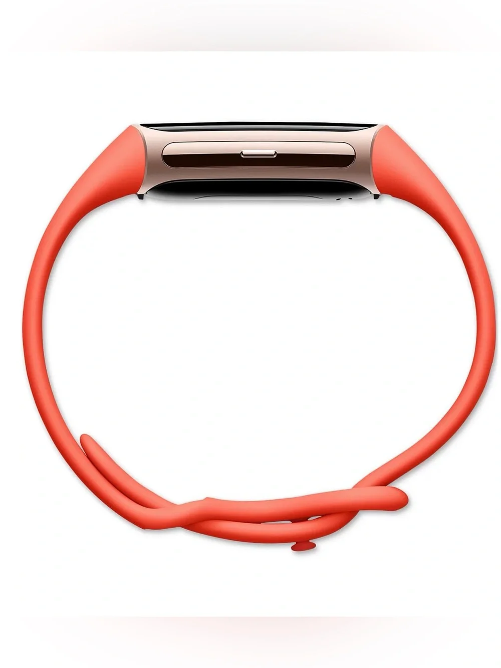 Fitbit Unisex Orange Charge 6 Silicone Fitness Tracker Watch 36mm